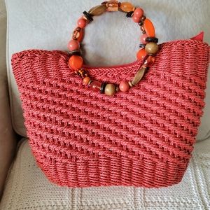 Blue Miami Orange purse, used 1 time